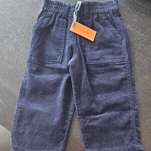 KULE Kids Dark Blue Corduroy Pants